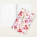 Planner voor Waterverf van wilde bloemen<br><div class="desc">schilderij van Waterverf van een overgeteelde wilde bloemtuin. Een perfecte planner voor tuinders en natuur liefhebbers.</div>