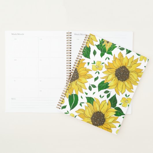 Planner Watercolor Zonnebloem Patroon (Display)