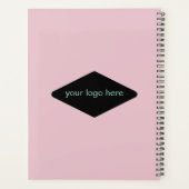 Planner Waterverf pioenen met contouren (Achterkant)