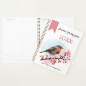 Planner Waterverf Robin met kersenbloesems (Display)