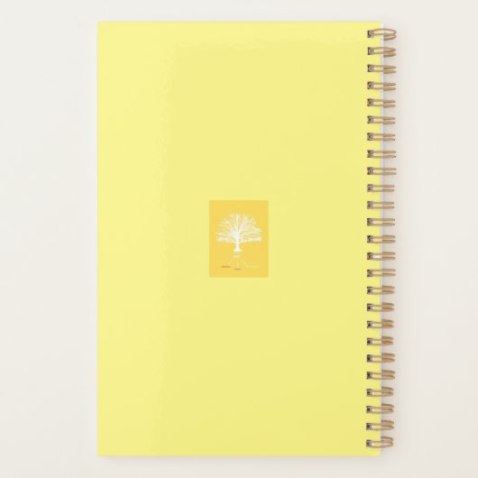 Planner wekelijks/maandelijks, geel (Achterkant)