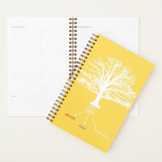 Planner wekelijks/maandelijks, geel (Display)