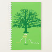 Planner wekelijks/maandelijks, groen (Voorkant)