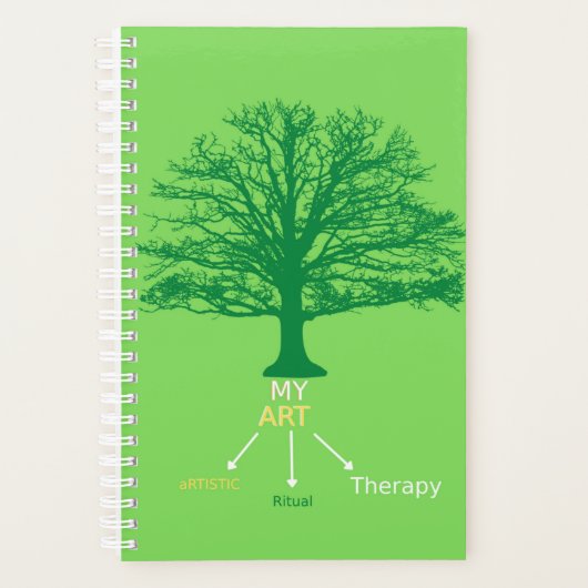 Planner wekelijks/maandelijks, groen (Voorkant)