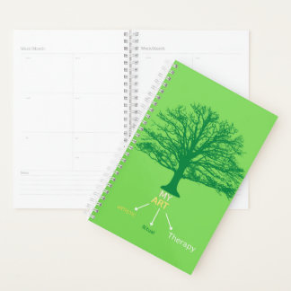 Planner wekelijks/maandelijks, groen