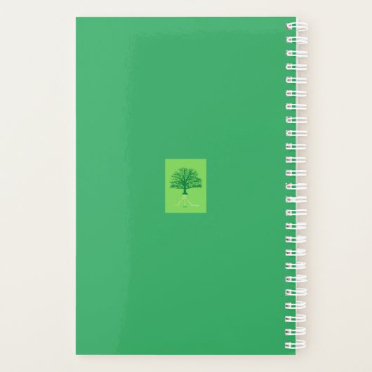 Planner wekelijks/maandelijks, groen (Achterkant)