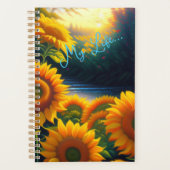 Planner, Yarly, Weekly Planner-spiraal, Zonnebloem Planner (Voorkant)