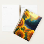 Planner, Yarly, Weekly Planner-spiraal, Zonnebloem Planner (Display)