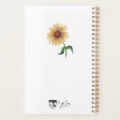 Planner | Zonnebloem | 5,5 × 8,5 | WATERVERF (Achterkant)