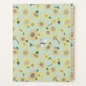 Planner Zonnebloem Geel Sinaasappel Bloemen (Achterkant)