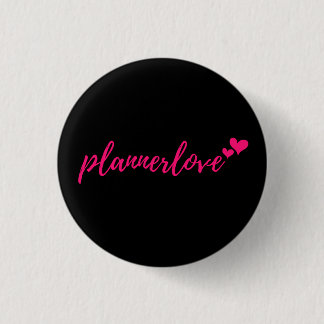 Plannerlove Black Flair Pin Ronde Button 3,2 Cm