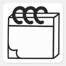 Plannernotities Vierkante Sticker