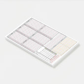 Plannerpagina's voor onderweg post-it® notes (Schuin)