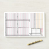Plannerpagina's voor onderweg post-it® notes (Op bureau)