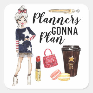 PLANNERS GAAN PLANNEN! Planner verslaafde stickers
