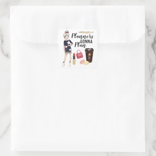 Planners gaan sticker sheet plannen (Tas)