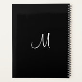 Planners Initiaal Letter Elegant Moderne Monogram (Achterkant)