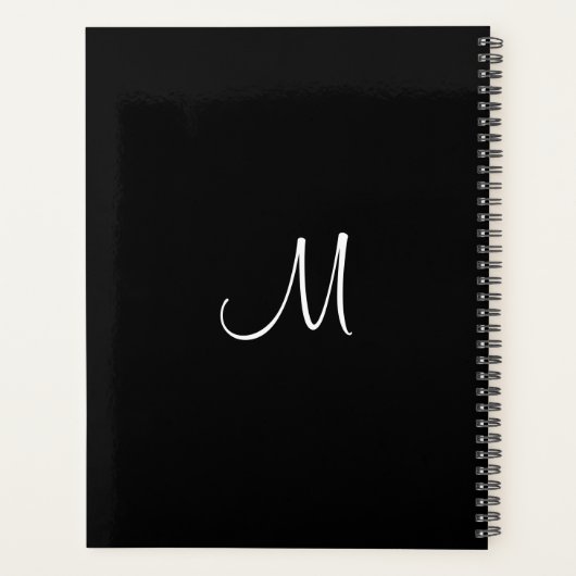Planners Initiaal Letter Elegant Moderne Monogram (Achterkant)