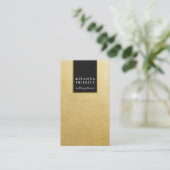 Planners voor chic Black en Faux Gold Foil Wedding Visitekaartje (Staand voorkant)