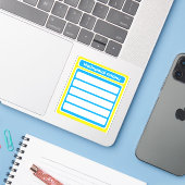 Plannerstickers beste plannen Oekraïne scrapbook Sticker (Laptop met iPhone)