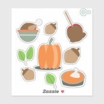 Plannerstickers voor Thanksgiving-hapjes