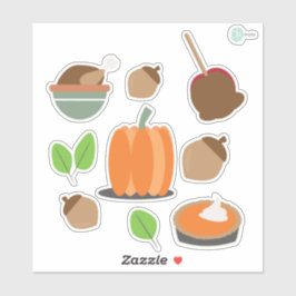 Plannerstickers voor Thanksgiving-hapjes Sticker