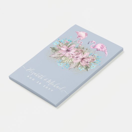 PLANNING Cadeaus voor Bruid - Flamingo Thema Post-it® Notes (Schuin)