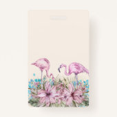 PLANNING Cadeaus voor de Bruid - Flamingo Thema Badge (Achterkant)