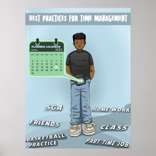 Planning en tijdmanagement (Matte) Poster (Voorkant)