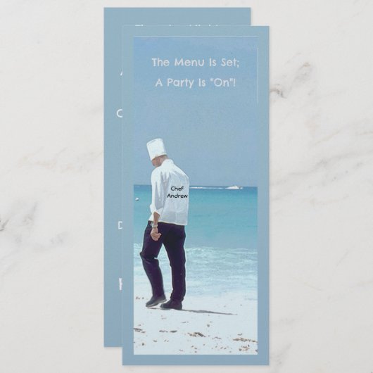 PLANNING THE DINNER PARTY KAART (Voorkant / Achterkant)