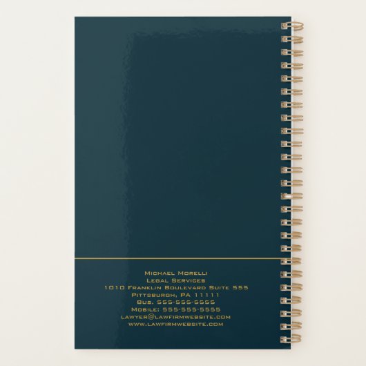 Planning van de staatsplanning - Donkerblauw | Gou Planner (Achterkant)