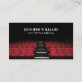 Planning van gebeurtenissen in theater die kunsten visitekaartje (Voorkant)