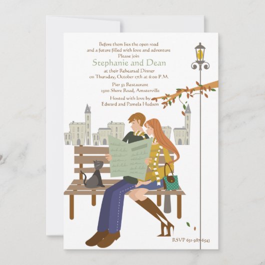 Planning van hun toekomstige uitnodiging (Voorkant)