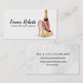 Planning van vrijgezellenfeest visitekaartje (Voorkant / Achterkant)