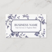 Planning voor bruiloft van evenement Elegant Blue Visitekaartje (Voorkant)