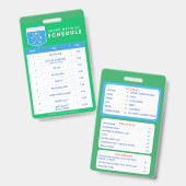 Planning voor Lanyard Badge (Front & Back)