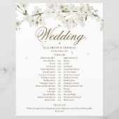 Planning voor witte bloemen bruiloft (Voorkant)