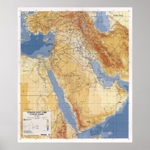 PLANNINGKAART VOOR OPERATIEVERSCHUIVING STORM 1991 POSTER