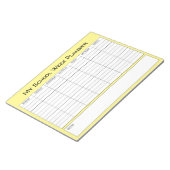 Planningsschema schoolweek notitieblok (Schuin)