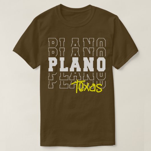 Plano city Texas Plano TX T-shirt (Design voorkant)