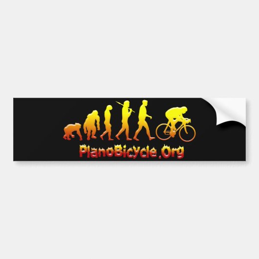 Plano Firestarter 3D Cycling Logo Bumpersticker (Voorkant)