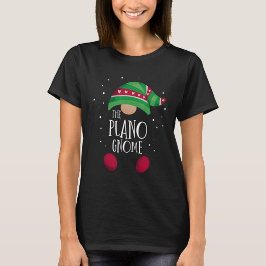 Plano Gnome Family Matching Christmas Pajamas T-shirt (Voorkant)
