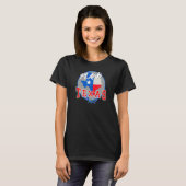 Plano Texas in Red White en Blue Bonnet Flower T-shirt (Voorkant volledig)