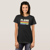 Plano Texas Pride Rainbow Flag Gay Pride Merch Que T-shirt (Voorkant volledig)