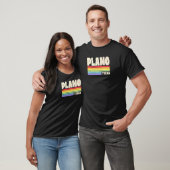 Plano Texas Pride Rainbow Flag Gay Pride Merch Que T-shirt (Unisex)