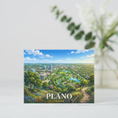 Plano Texas Reizen Briefkaart (Staand voorkant)