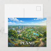 Plano Texas Reizen Briefkaart (Voorkant / Achterkant)