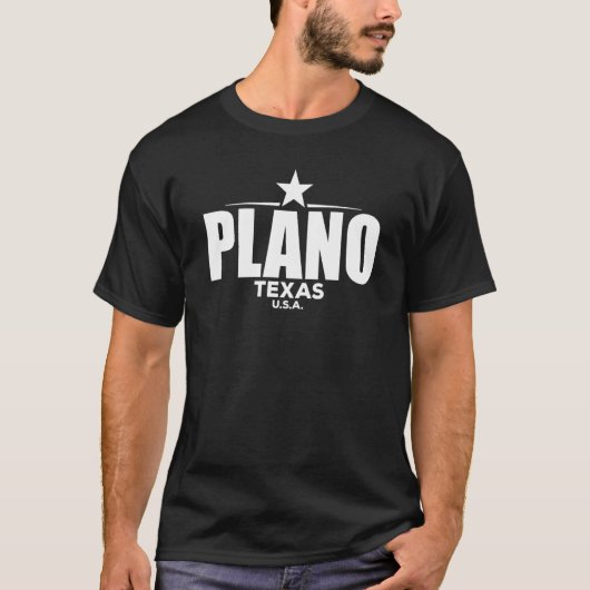 Plano Texas Retro  T-shirt (Voorkant)