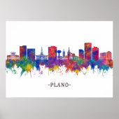 Plano Texas Skyline Poster (Voorkant)