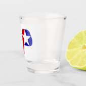 Plano (Texas) stadsvlag Shotglas Shot Glas (Rechts)